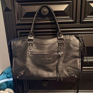 Black Leather Handbag